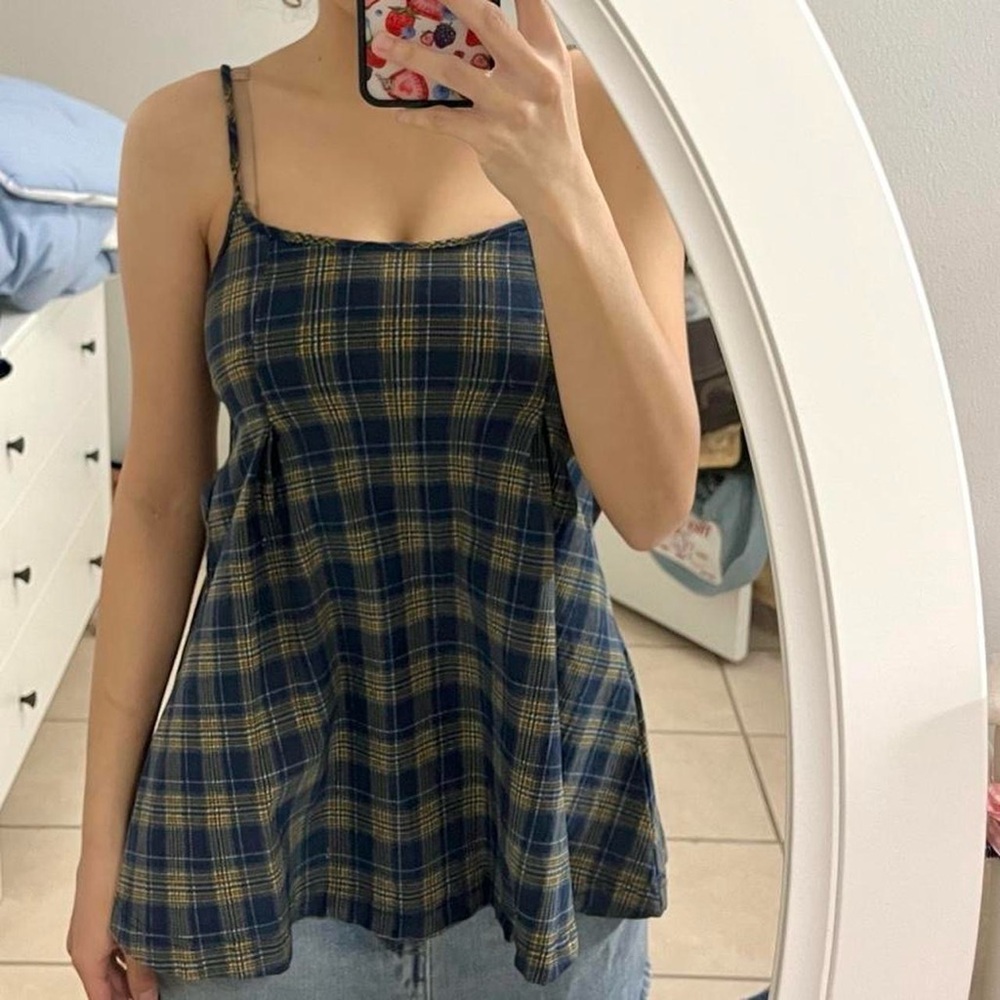 Plaid Spaghetti Strap Top